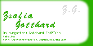 zsofia gotthard business card